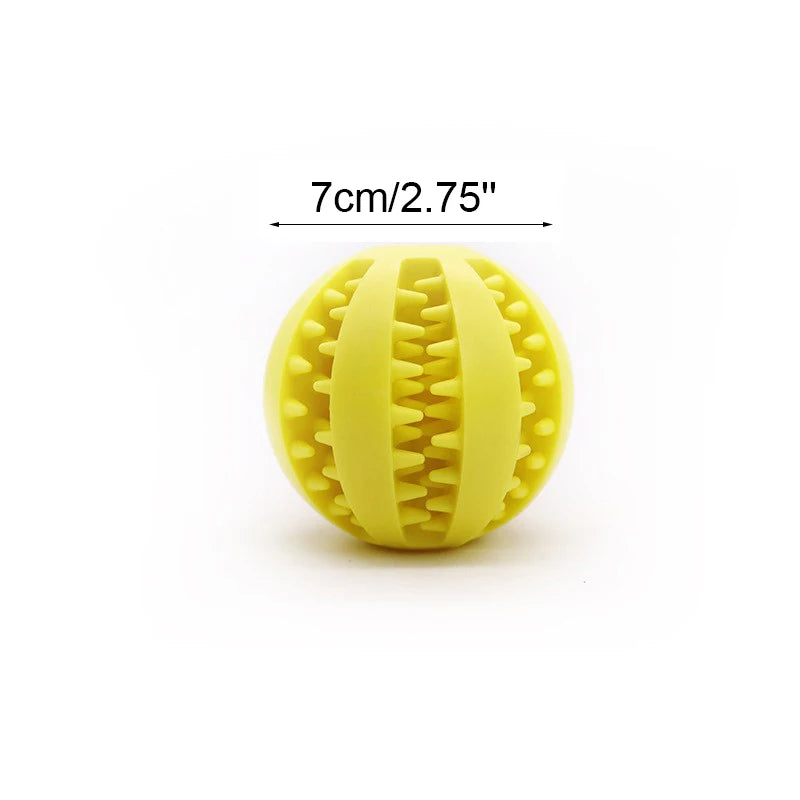 Soft Pet Dog Toys Toy Funny Interactive Elasticity Ball Dog Chew Toy For Dog Tooth Clean Ball Food Extra-tough Rubber Ball Dog
