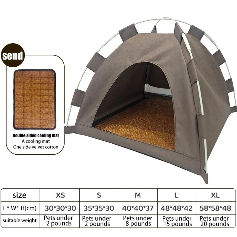 Pet Tent Bed Cats House Supplies Products Accessories Warm Cushions Furniture Sofa Basket Beds Winter Clamshell Kitten Tents