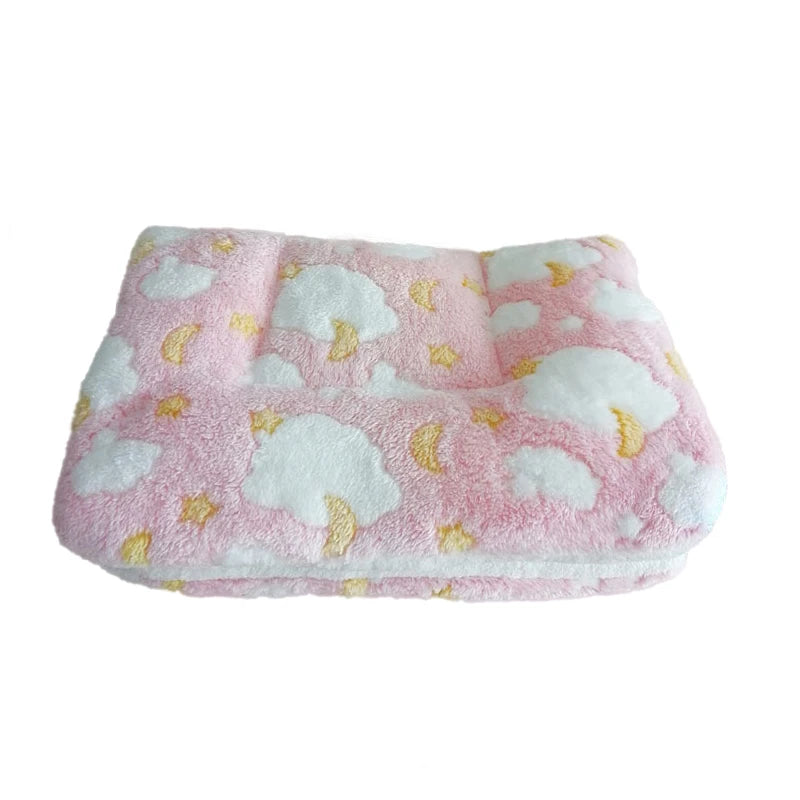 Flannel Pet Pad Dog Bed Thickened Sleeping Pad Dog Blanket Suitable for Chihuahua Labrador Puppy Kitten Small Large Dog