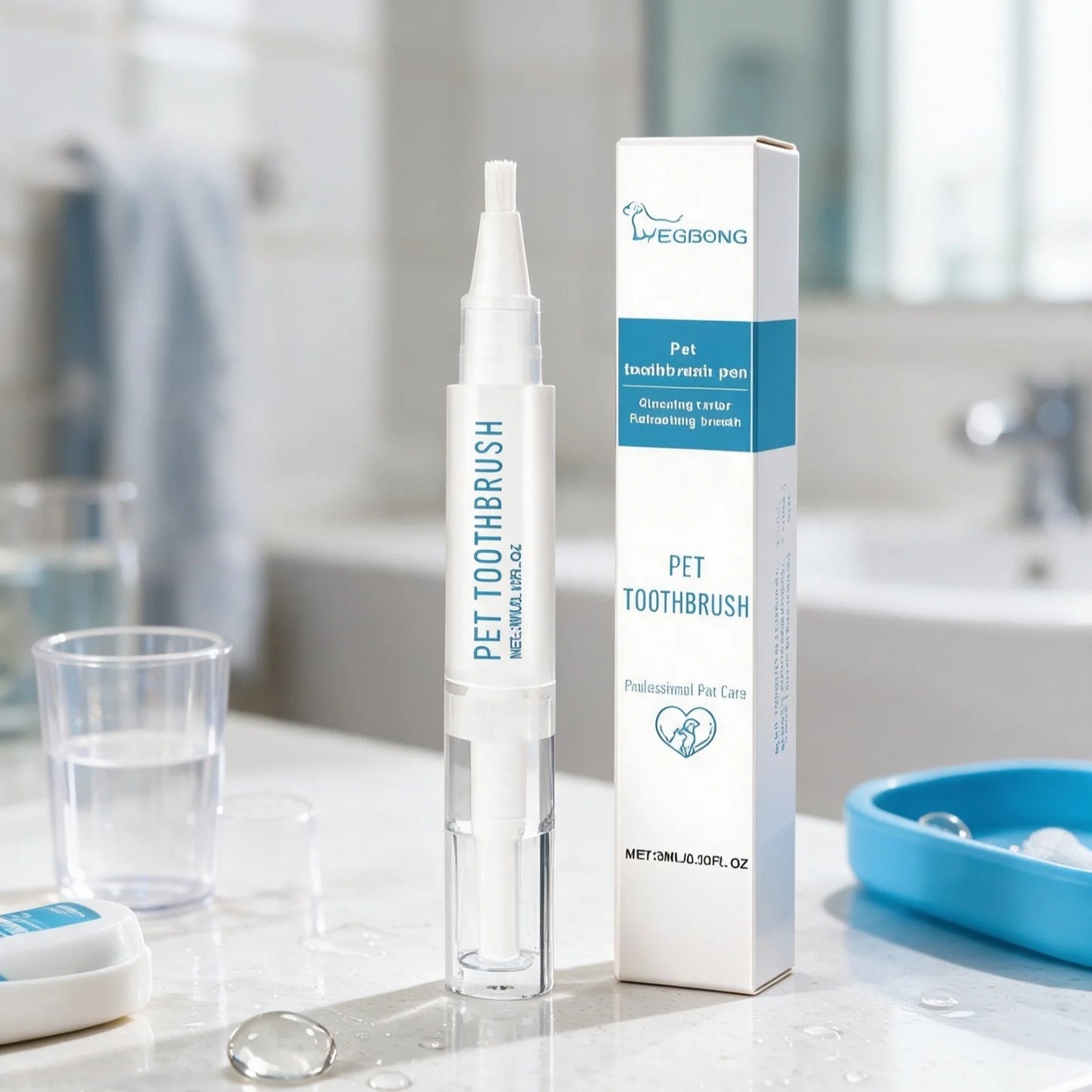 YEGBONG Pet Toothbrush Pen Deep Cleaning Reduce Bad Breath Soothing Gum Healthy Repair Products Gentle Formula Pet Oral Care Pen