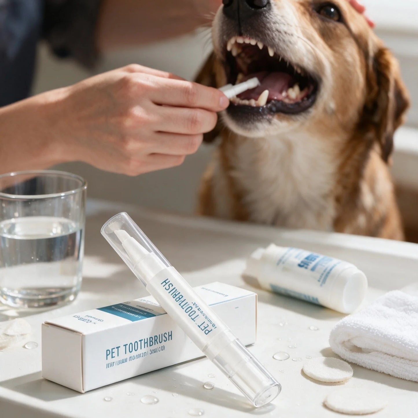 YEGBONG Pet Toothbrush Pen Deep Cleaning Reduce Bad Breath Soothing Gum Healthy Repair Products Gentle Formula Pet Oral Care Pen