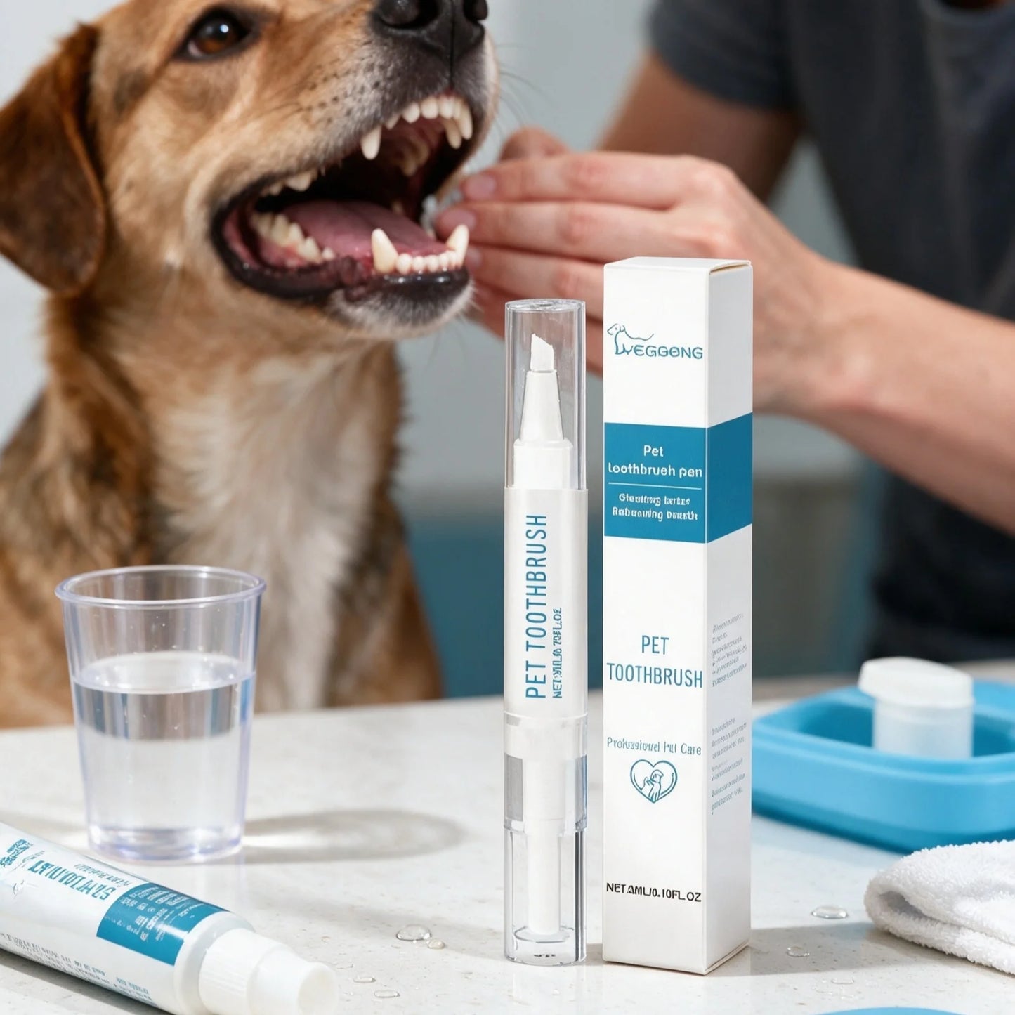 YEGBONG Pet Toothbrush Pen Deep Cleaning Reduce Bad Breath Soothing Gum Healthy Repair Products Gentle Formula Pet Oral Care Pen