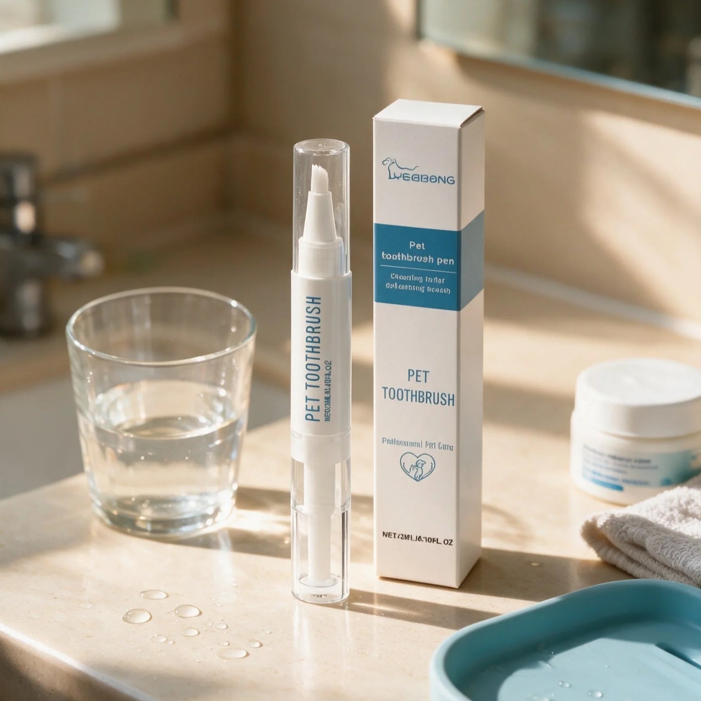 YEGBONG Pet Toothbrush Pen Deep Cleaning Reduce Bad Breath Soothing Gum Healthy Repair Products Gentle Formula Pet Oral Care Pen