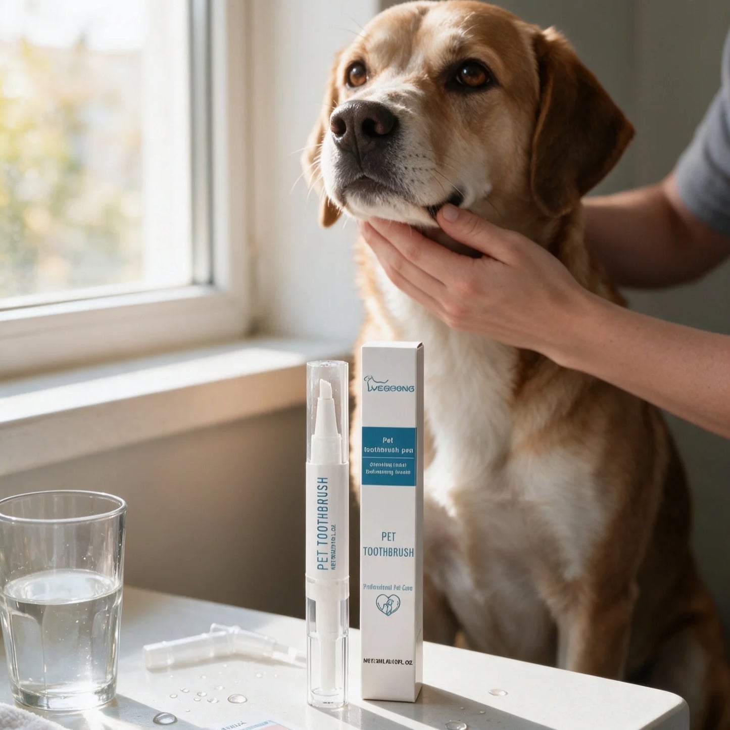 YEGBONG Pet Toothbrush Pen Deep Cleaning Reduce Bad Breath Soothing Gum Healthy Repair Products Gentle Formula Pet Oral Care Pen
