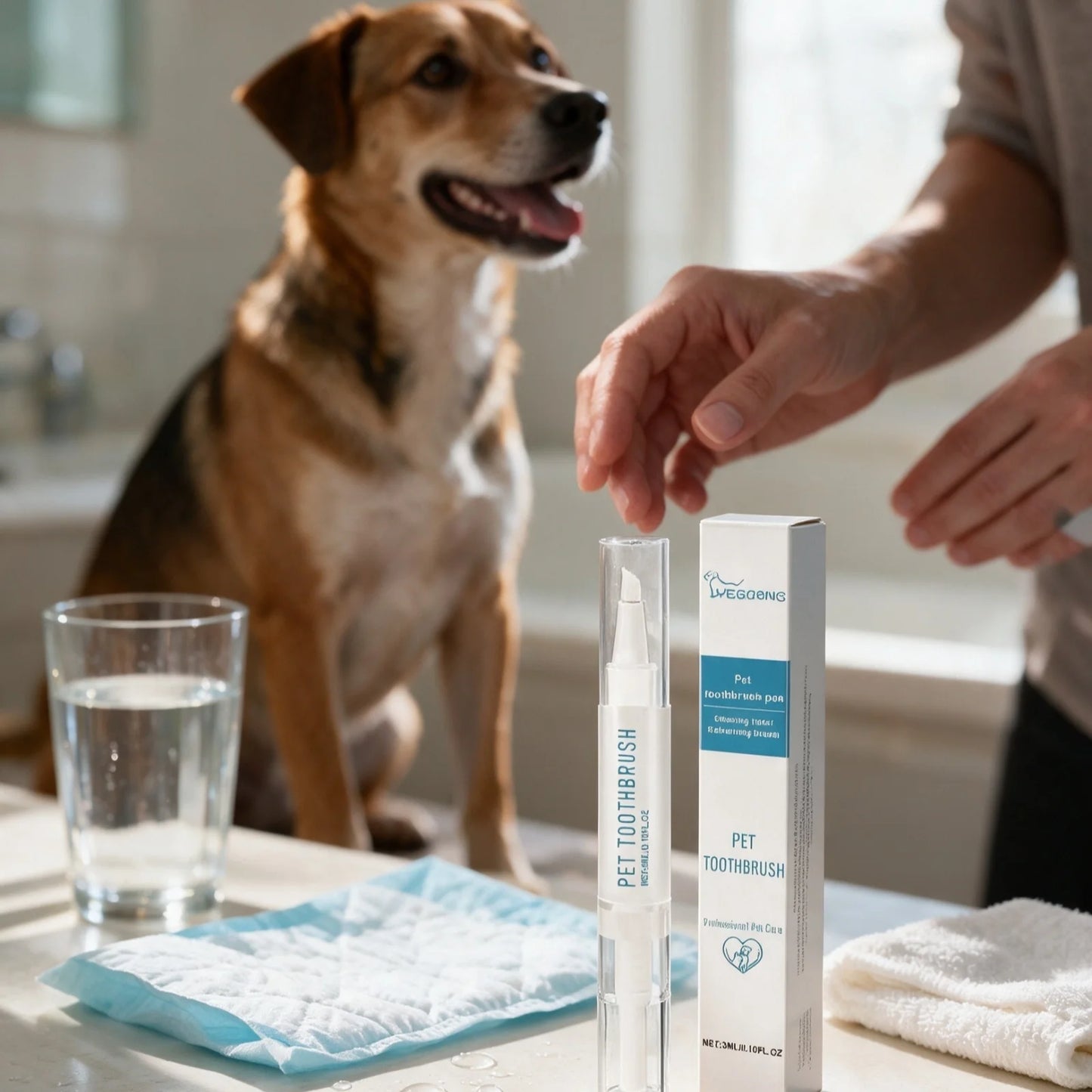 YEGBONG Pet Toothbrush Pen Deep Cleaning Reduce Bad Breath Soothing Gum Healthy Repair Products Gentle Formula Pet Oral Care Pen