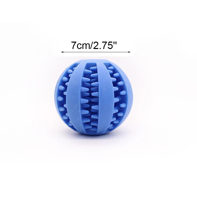 Soft Pet Dog Toys Toy Funny Interactive Elasticity Ball Dog Chew Toy For Dog Tooth Clean Ball Food Extra-tough Rubber Ball Dog
