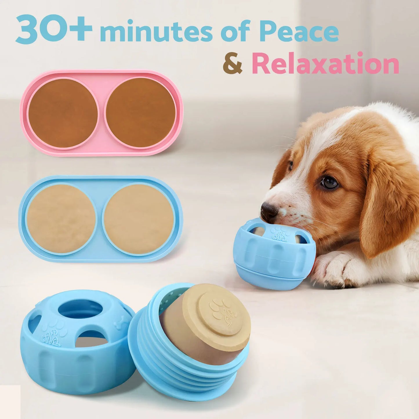 Party Popsicle and Treat Tray, Silicone Long-Lasting Interactive Dog Toys, Frozen Treat Dispensing, Keep Your Pup Busy, Compatible with Woof Pupsicle Chicken Refill Pops, for Dogs 24-70 lbs
