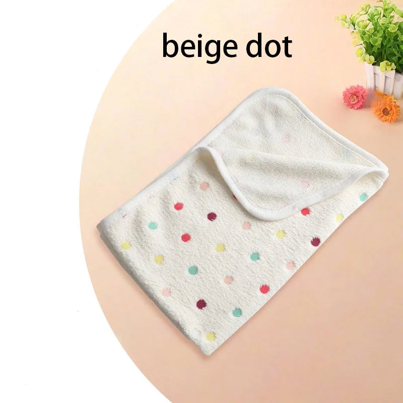 Velvet Pet Sleeping Warm Blanket with Paw/Dot/Bone Pattern, Dog Cat Washing Towel, Fleece Soft Pet Blanket Pet Bed Mat