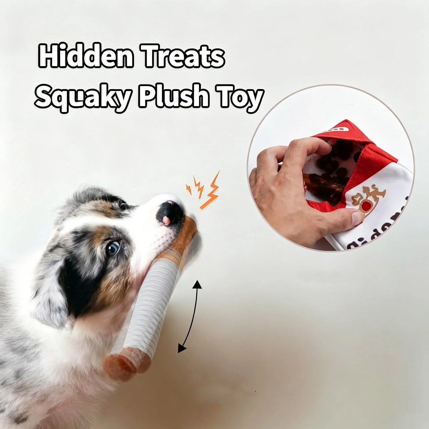 1Pc Creative Cigarette Shaped Interactive Squeaky Plush Dog Toy Bite Resistant Funny Chew Pet Gift for Small Medium Dogs