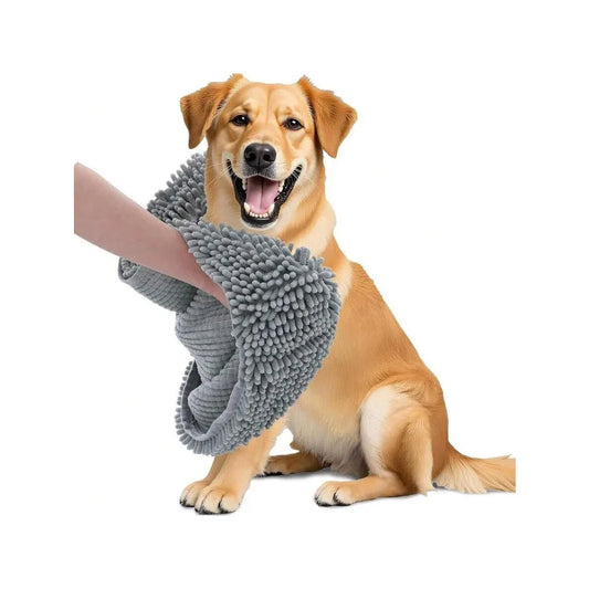 【New style】Chenille Dog Bath Towel 31x13, Ultra Absorbent Quick Dry Pet Towel, Extra Soft Washable Plush Towel For Large Dogs