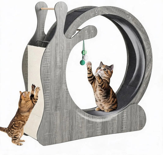 6 in 1 Cat Treadmill Running Wheel for Indoor Large Pet Supplies Anti Pinch Foot Exercise Fitness Roller Cat Climbing Frame