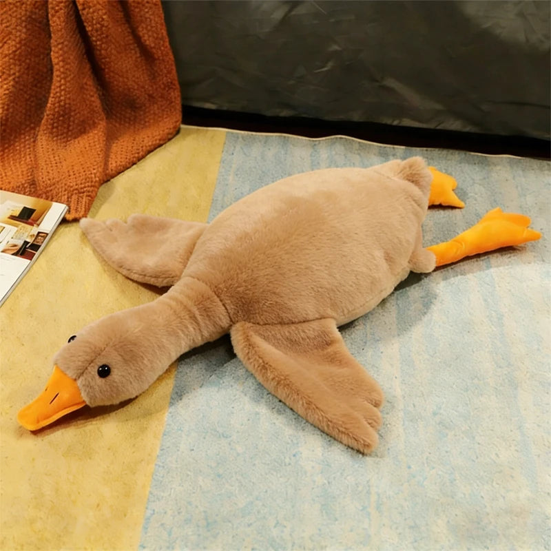 50cm Goose Plush Toy Soft Stuffed Pillow Cats Dogs Relax Pet Companion Anxiety-Relieving Dog Buddy Energy
