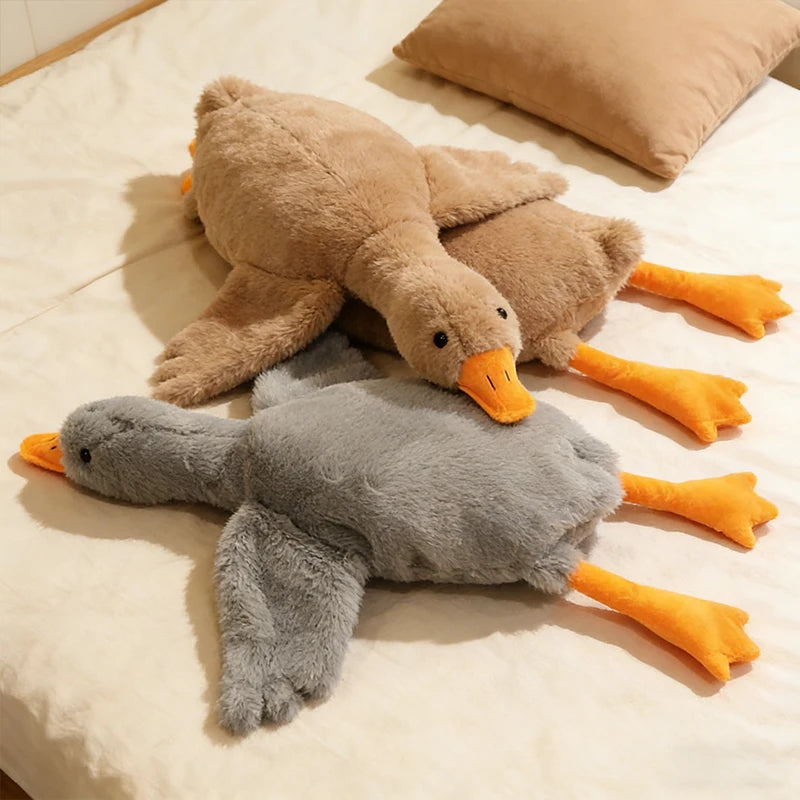 50cm Goose Plush Toy Soft Stuffed Pillow Cats Dogs Relax Pet Companion Anxiety-Relieving Dog Buddy Energy