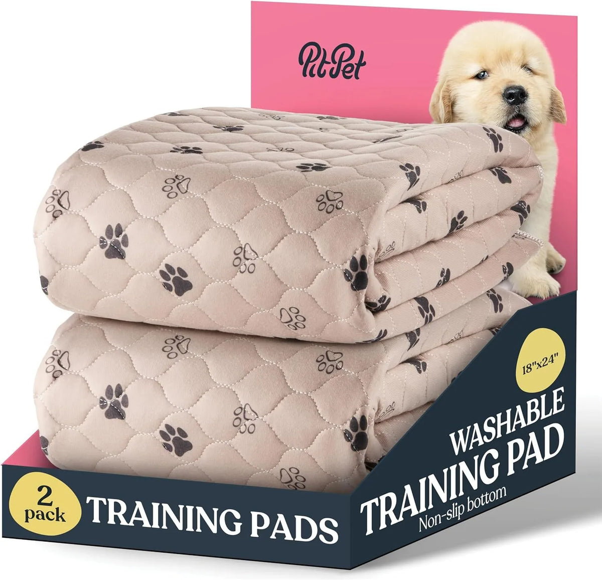 Dog Urine Pads Washable Reusable Anti Slip Pet Pee Pad Puppy Training Pad Pet Bed Urine Mat for Car Seat Cover