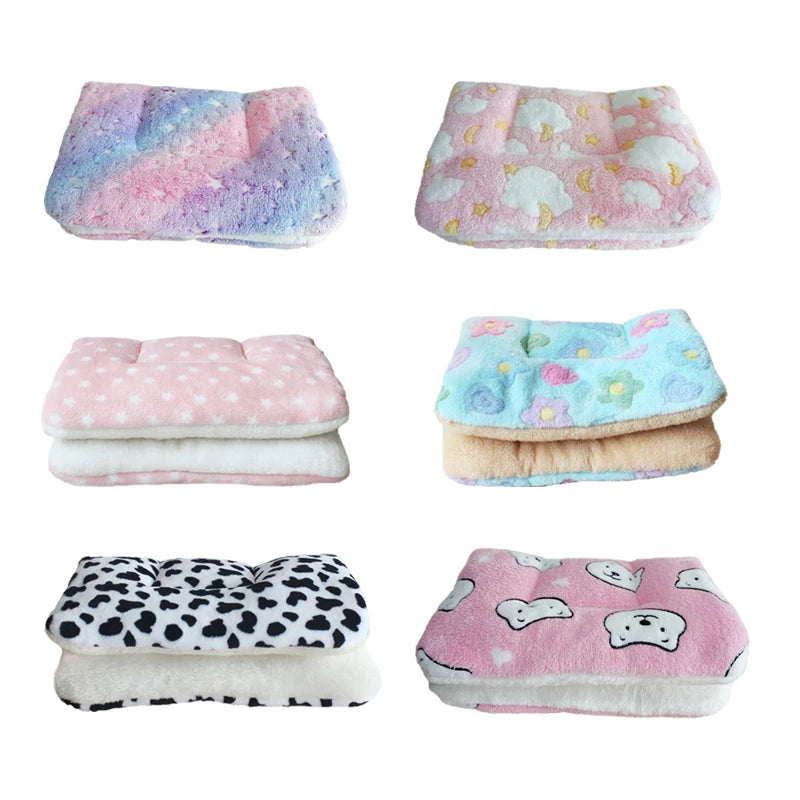 Flannel Pet Pad Dog Bed Thickened Sleeping Pad Dog Blanket Suitable for Chihuahua Labrador Puppy Kitten Small Large Dog