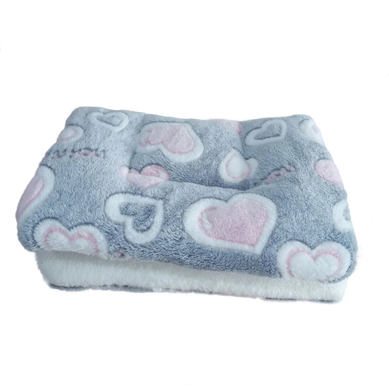 Flannel Pet Pad Dog Bed Thickened Sleeping Pad Dog Blanket Suitable for Chihuahua Labrador Puppy Kitten Small Large Dog