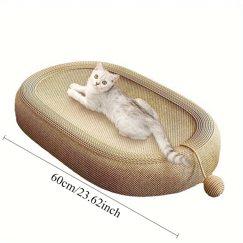 Universal Cat Scratching Board Bed - Durable Sisal Multi-Functional Toy Ball Set, All-Season Indoor/Outdoor Cat Furniture