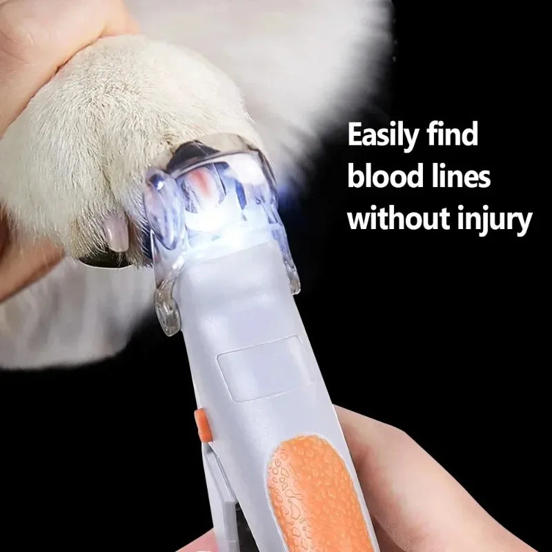 Pet Nail Clippers With LED Light Cat Dog Paw Trimmer Pet Grooming Claw Care Tool For Pet Nail Trimming