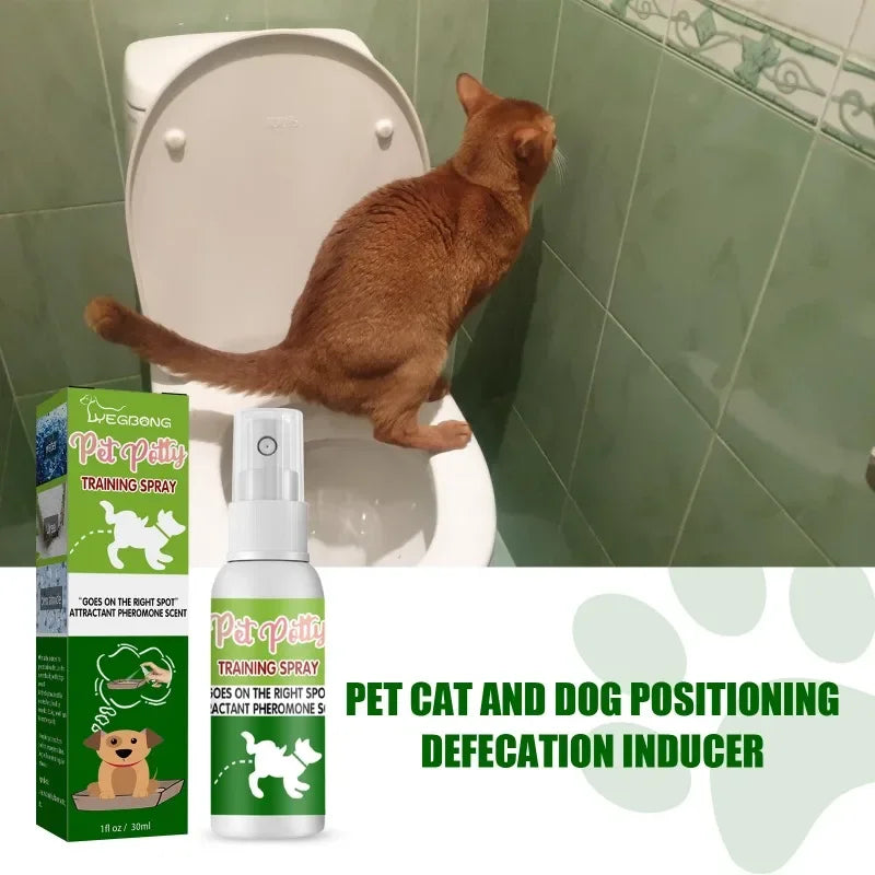 30ml Pet Toilet Training Spray for Potty Positioning Dog Cat Litter Box Inducer Urine Feces Positioning Trainer Safe Effective