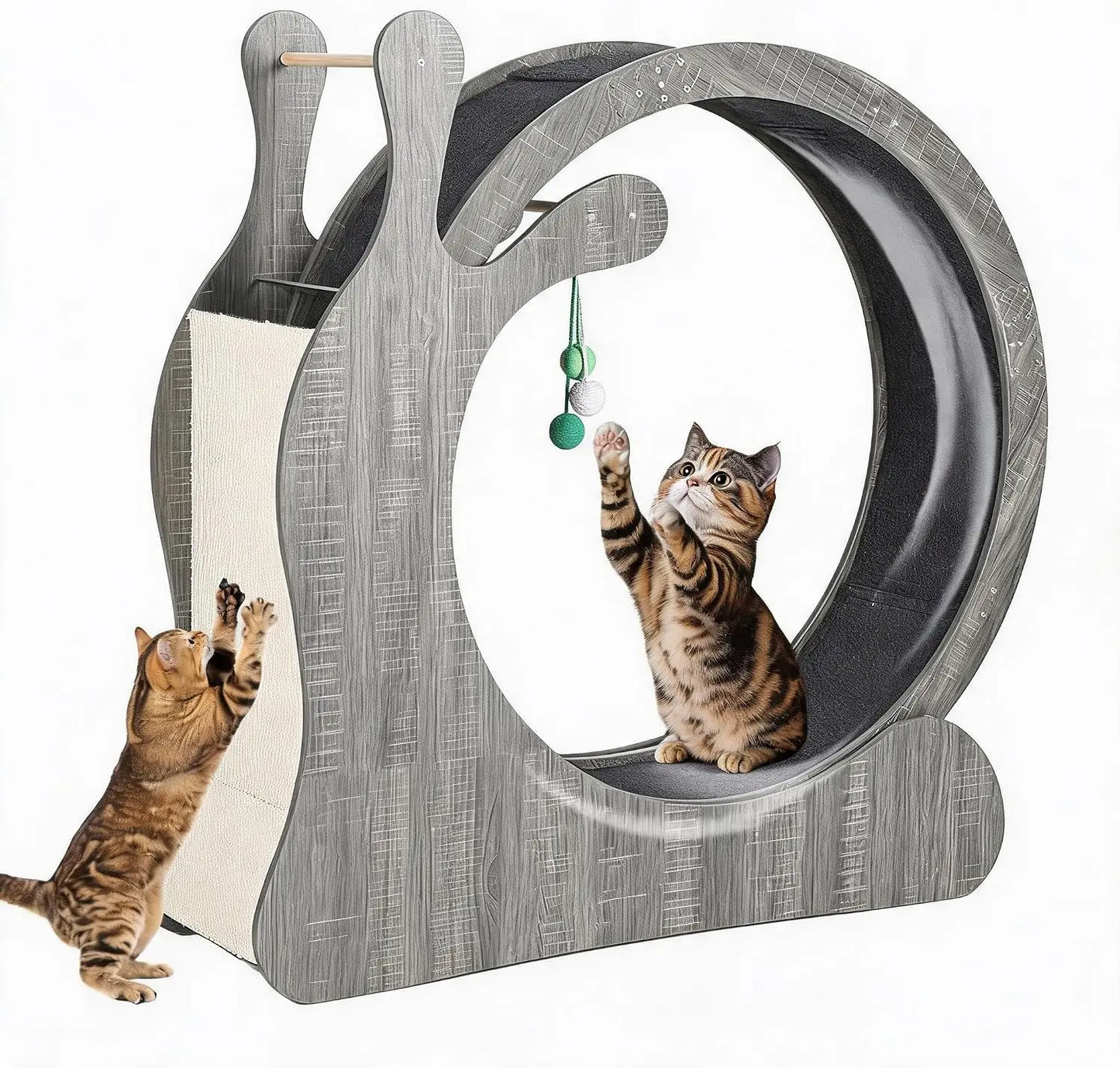 6 in 1 Cat Treadmill Running Wheel for Indoor Large Pet Supplies Anti Pinch Foot Exercise Fitness Roller Cat Climbing Frame