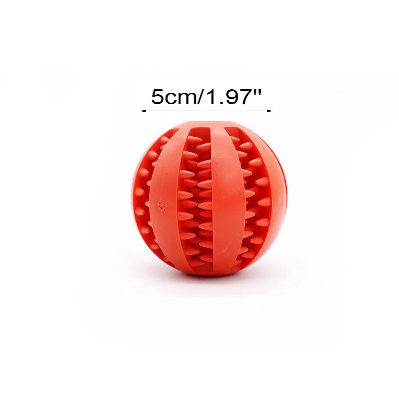 Soft Pet Dog Toys Toy Funny Interactive Elasticity Ball Dog Chew Toy For Dog Tooth Clean Ball Food Extra-tough Rubber Ball Dog