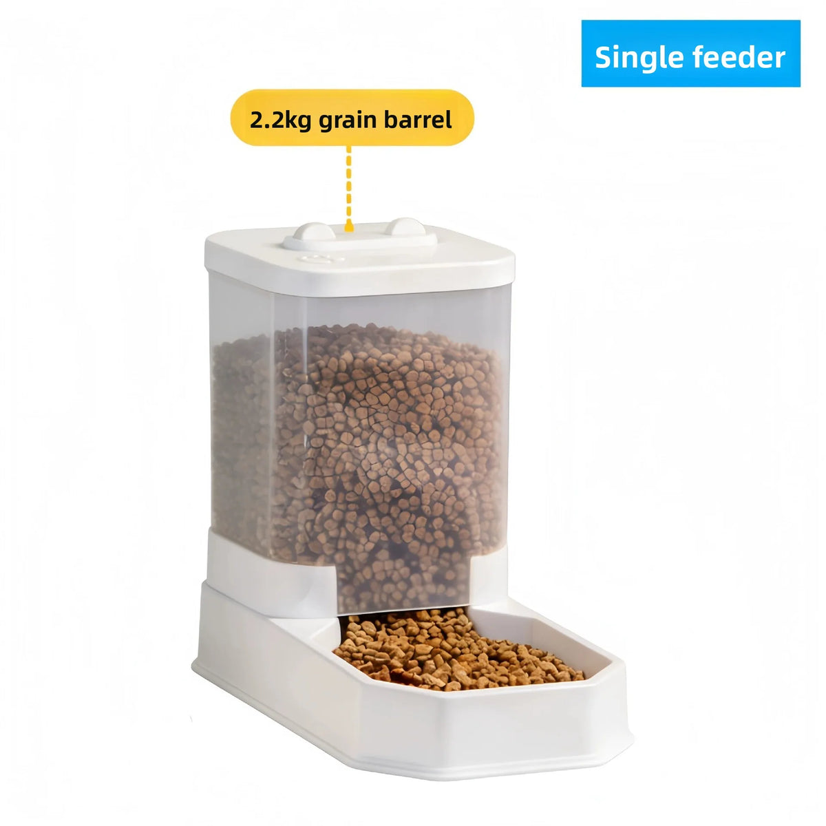 4L Large Capacity Automatic Cat Feeder & Waterer Set | Gravity Pet Food Dispenser for Cats & Dogs | BPA-Free & Non-Electric, Safe