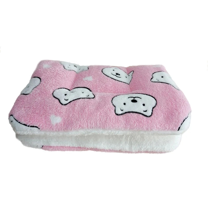 Flannel Pet Pad Dog Bed Thickened Sleeping Pad Dog Blanket Suitable for Chihuahua Labrador Puppy Kitten Small Large Dog
