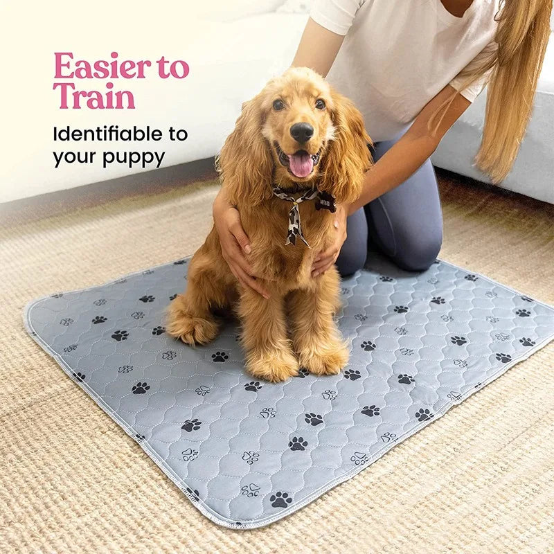 Dog Urine Pads Washable Reusable Anti Slip Pet Pee Pad Puppy Training Pad Pet Bed Urine Mat for Car Seat Cover