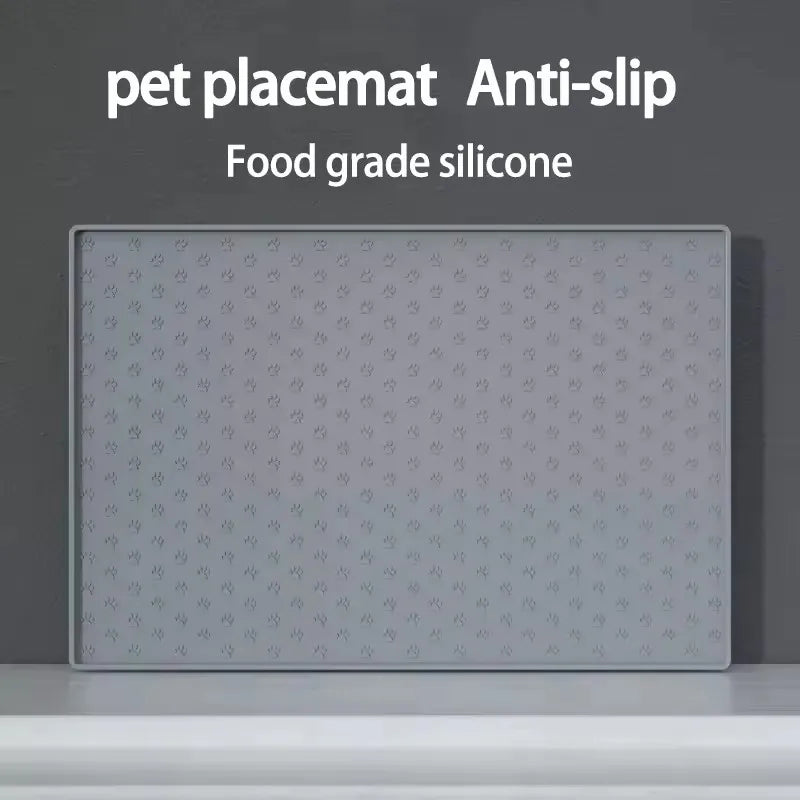 Pet Placemat Cat Dog Drinking Feeding Placemat Feeder Mats Cat Feed Mat Dog Food Bowl Mat Silicone Waterproof Pet Bowl Pad