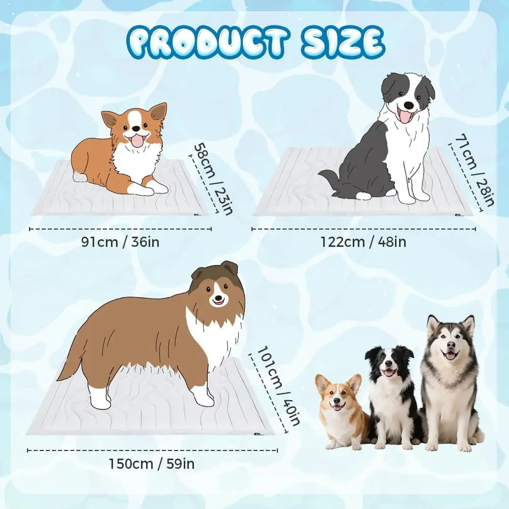 Dog Cooling Mat, 2025 New Washable Portable Pet Cooling Mat Summer Pad for Dogs & Cats, Premium Breathable Cooling Blanket