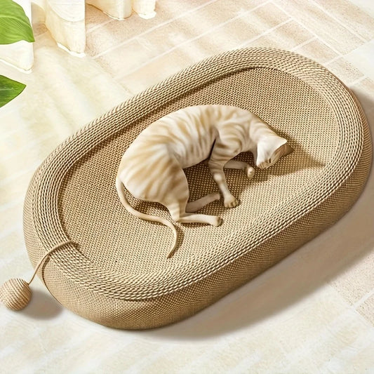 Universal Cat Scratching Board Bed - Durable Sisal Multi-Functional Toy Ball Set, All-Season Indoor/Outdoor Cat Furniture