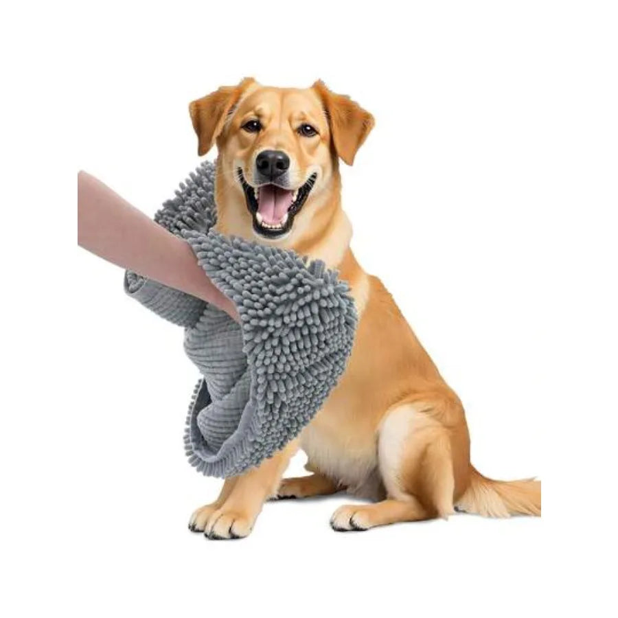 【New style】Chenille Dog Bath Towel 31x13, Ultra Absorbent Quick Dry Pet Towel, Extra Soft Washable Plush Towel For Large Dogs