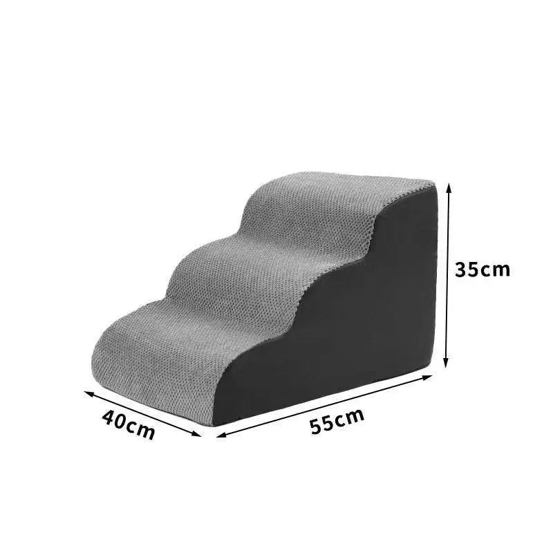 Puppy Stairs Soft Ladder Dogs Pets Sofa Bed Ramp Ramp for Dogs Protecting Pet Joint Safety Stairs Elderly Dog Steps Pet Supplies