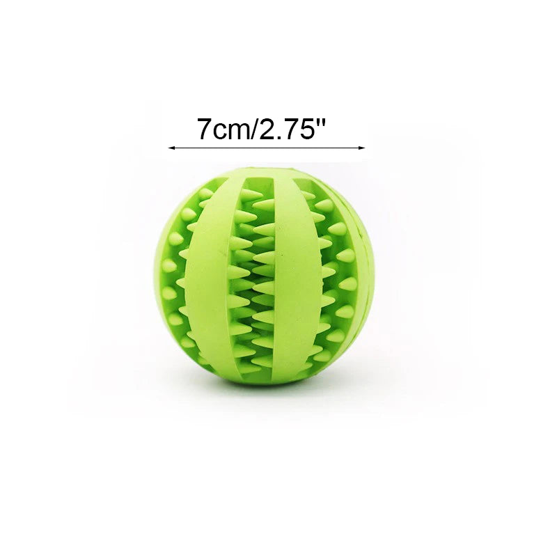 Soft Pet Dog Toys Toy Funny Interactive Elasticity Ball Dog Chew Toy For Dog Tooth Clean Ball Food Extra-tough Rubber Ball Dog