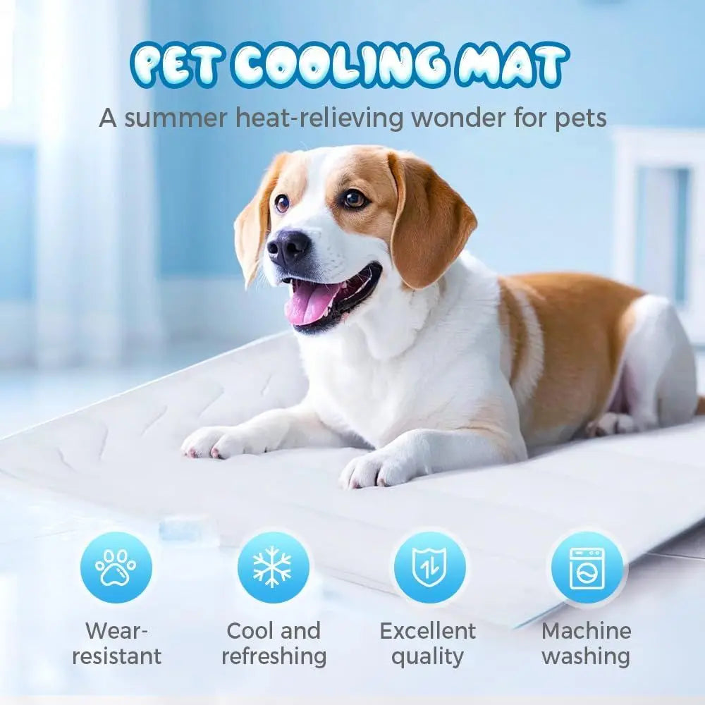 Dog Cooling Mat, 2025 New Washable Portable Pet Cooling Mat Summer Pad for Dogs & Cats, Premium Breathable Cooling Blanket