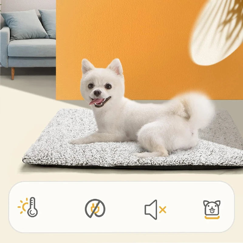Self-Heating Pet Pads Blanket Puppy Pad Warm Cushion Mat Reflects Bed Cat Warmer Mat Comfortable Pet Sleeping Mat for Cats Dogs