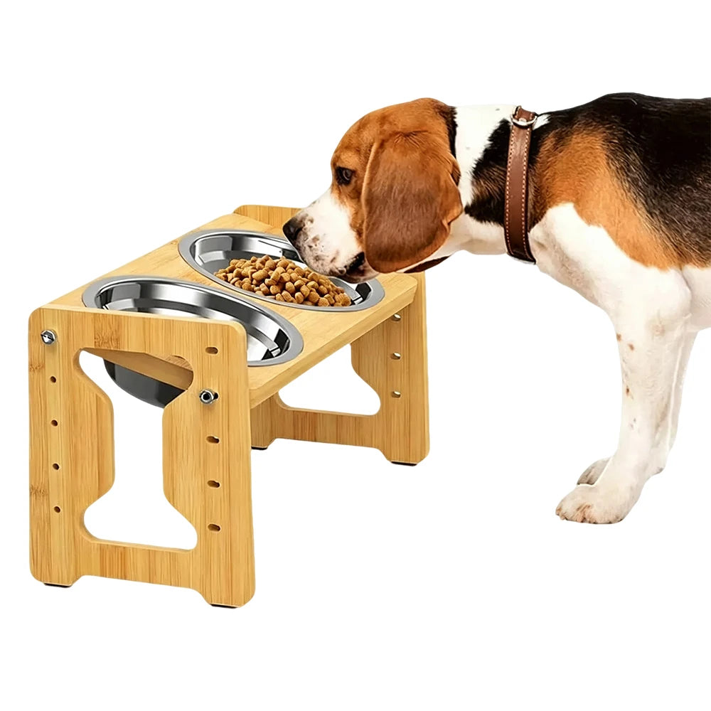Adjustable Height Cat Bowl 9 Levels Raised Elevated Pet Feeder Bowl Anti-Vomiting Stainless Steel Cat Water Food Bowl for Cats