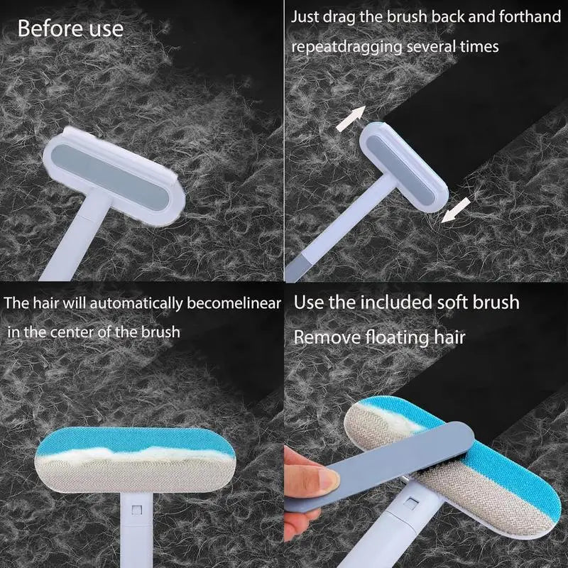 Pet Hair Remover Is Suitable for Furniture, Durable and Reusable, Washable Plush Cleaner for Dogs and Cats, Family and Outdoor