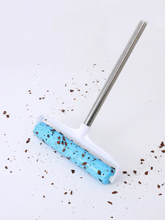Washable Reusable Hair Sticking Device With Extendable Handle For Sticking Clothes Bed Sheets Dust Pet Flooring Carpet Cleaning