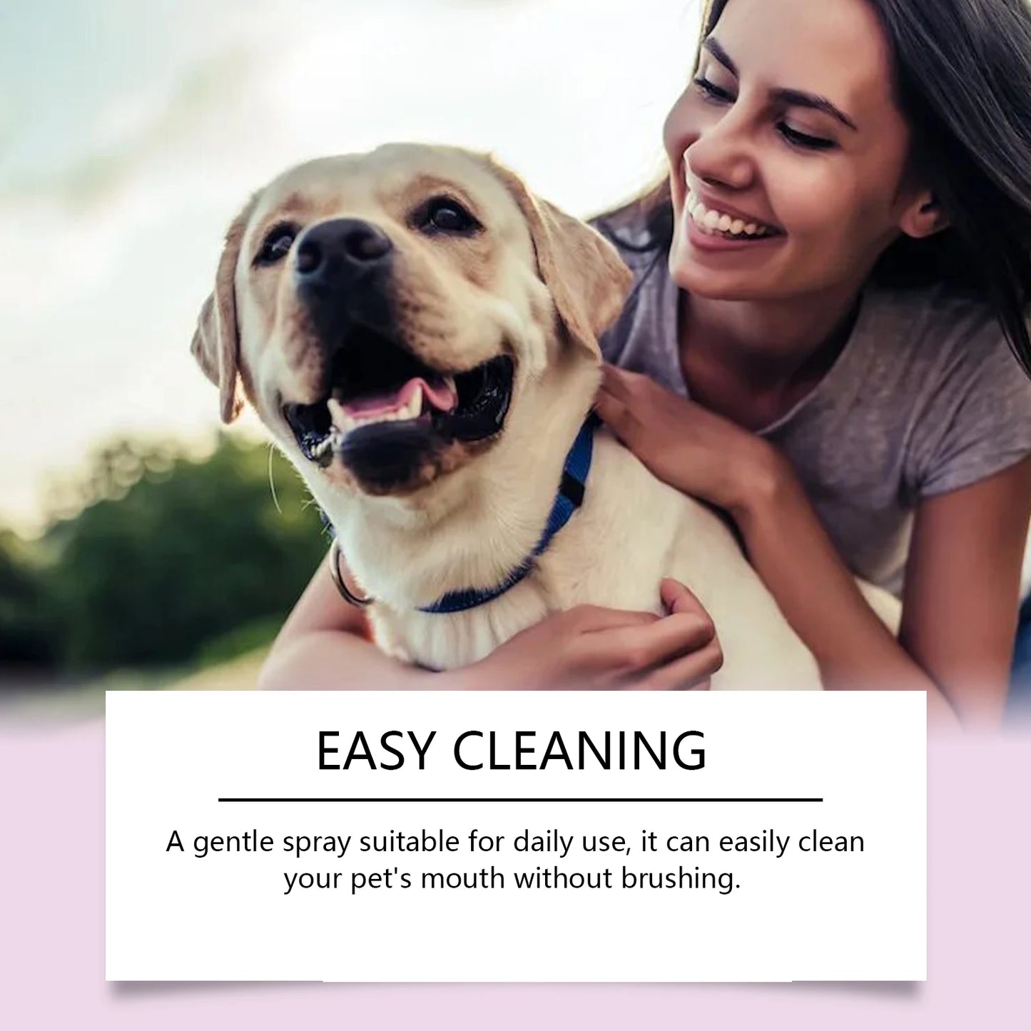 Vet-Recommended Pet Teeth Spray–Dissolves Tartar & Prevents Calculus,Long-Lasting Fresh Breath,Gentle & Hypoallergenic Formula