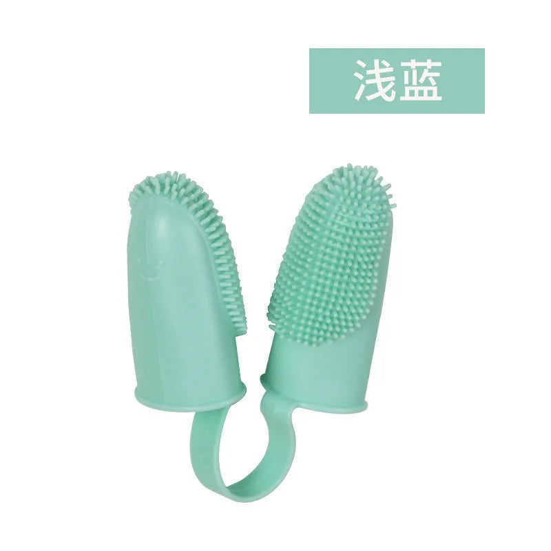 Finger Cover Pet Toothbrush Oral Cleaning Dog Toothbrush Flexible Durable Finger Toothbrush Pet Cleaning and Beauty Accessories