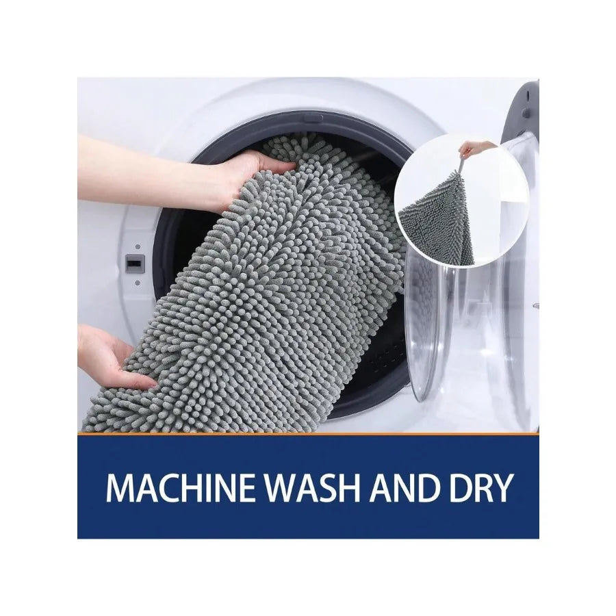 【New style】Chenille Dog Bath Towel 31x13, Ultra Absorbent Quick Dry Pet Towel, Extra Soft Washable Plush Towel For Large Dogs