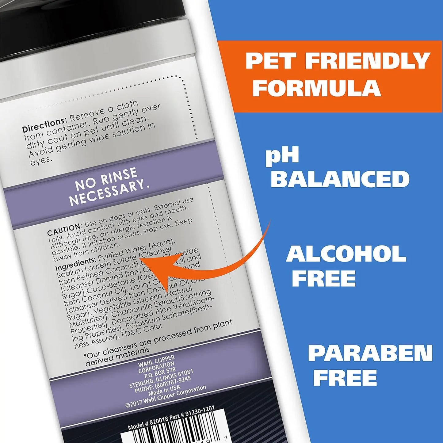 Lavender Pet Cleaning Wipes for Dogs - Gentle on Ears, Paws & Sensitive Areas, 50 Count
