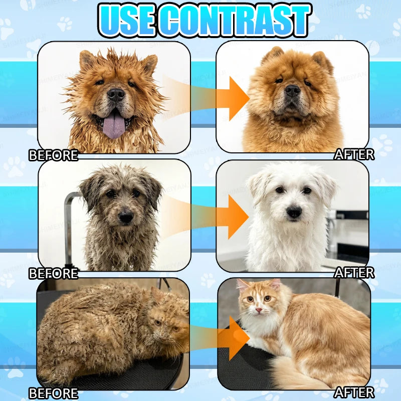 A natural pet shampoo and conditioner designed specifically for cats and dogs; it smooths and moisturizes, leaving the coat soft, glossy, and strong, while imparting a fresh, long-lasting fragrance.