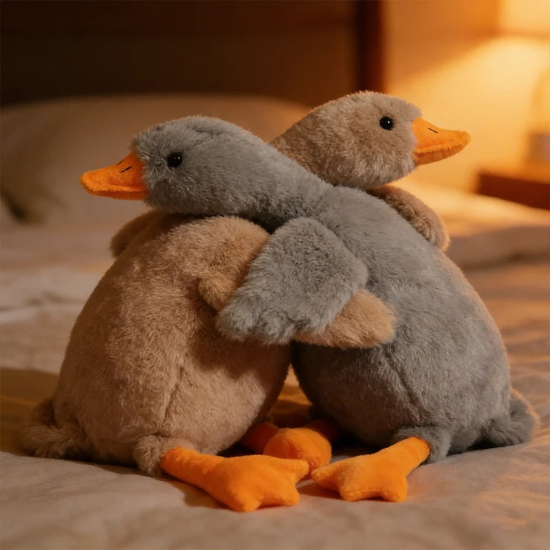 50cm Goose Plush Toy Soft Stuffed Pillow Cats Dogs Relax Pet Companion Anxiety-Relieving Dog Buddy Energy