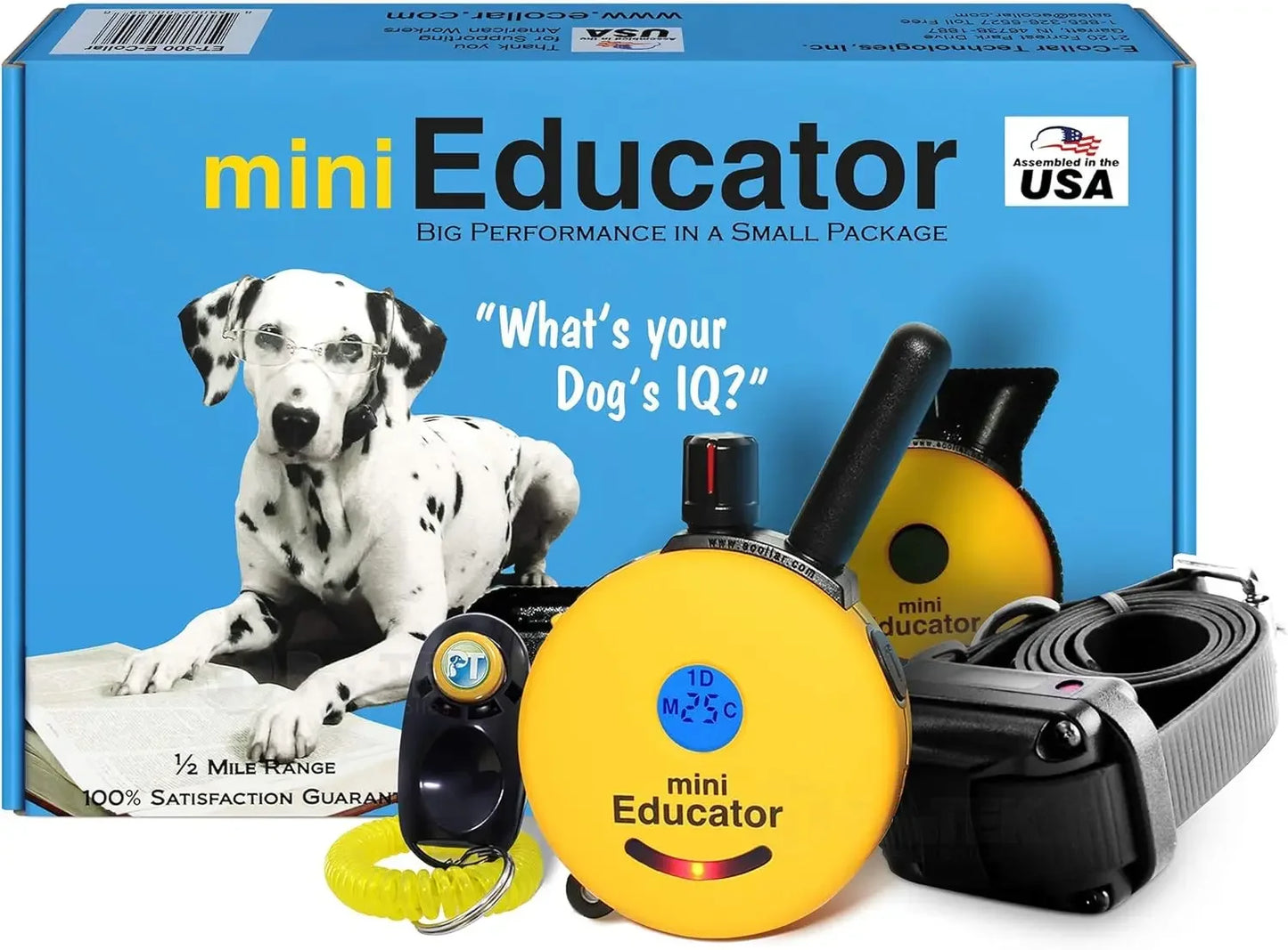 hot-sellingET-300 Mini E Collar for Dog Training with Remote - 1/2 Mile Range, Waterproof, 100 Blunt Stimulation Levels