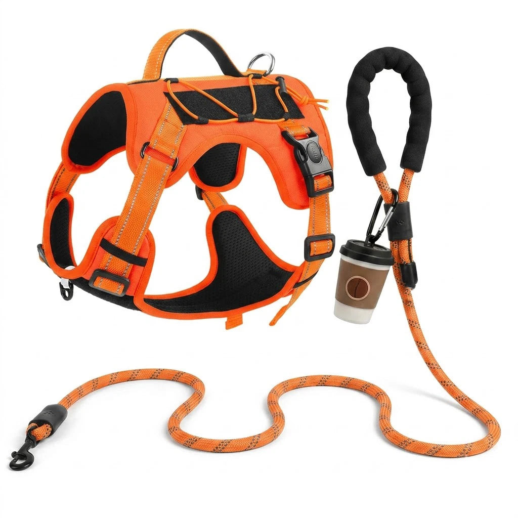 New Reflective Tactical Dog Harness No Pull Adjustable Vest Explosion Proof Durable Pet Chest Strap For Small Medium Large Dogs
