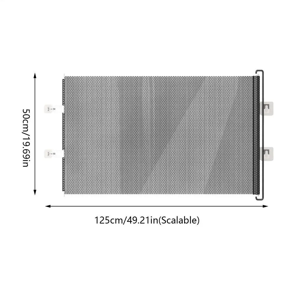 Dog Gate Retractable Cat Safety Barrier Indoor Retractable Stair Barrier No drilling required for Office Doorways Hallway Stairs
