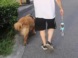 Dog Water Bottle with Food Container, Travel Puppy Water Bowl, Portable Pet Dispenser,Puppy Essentials Necessities for Hiking