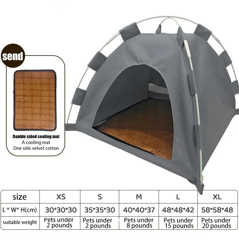 Pet Tent Bed Cats House Supplies Products Accessories Warm Cushions Furniture Sofa Basket Beds Winter Clamshell Kitten Tents
